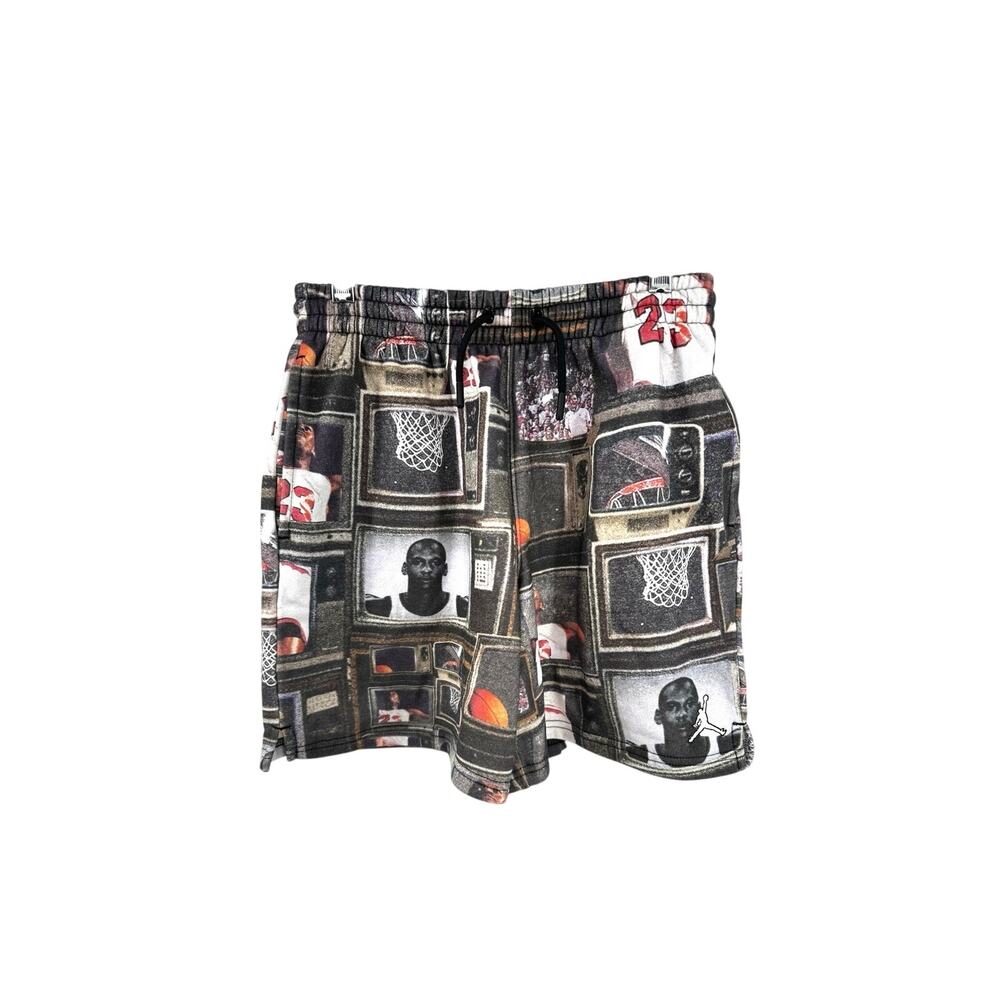 Jordan Kids' Brooklyn Printed Fleece Shorts Graphic MJ Size Medium